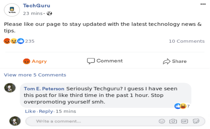 Facebook social media strategy